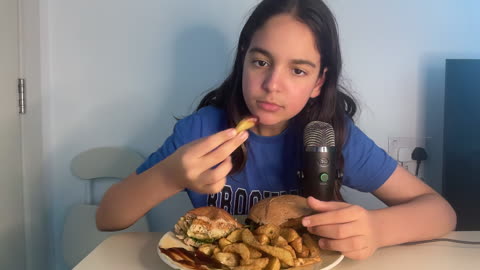 Friday Burger Mukbang part 1