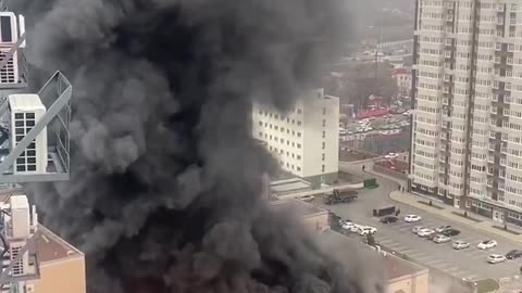 FSB Building in Rostov is Burning