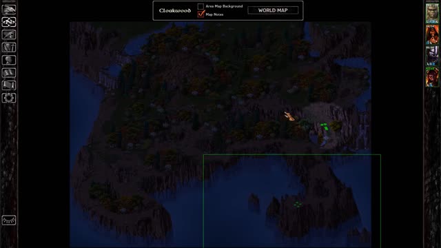 Baldur's Gate 1 - Location of Rashad's Talon in Cloakwood