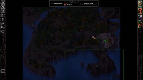 Baldur's Gate 1 - Location of Rashad's Talon in Cloakwood