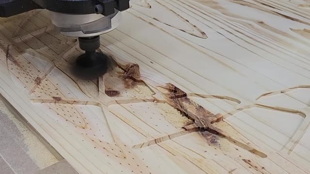 Cutting out the dream catcher