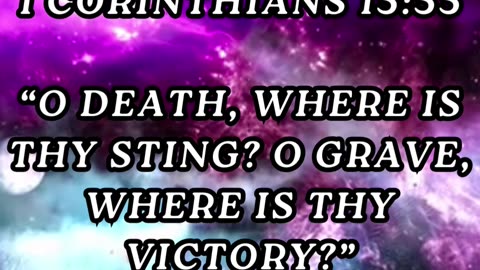 O death, where is thy sting? O grave, where is thy victory