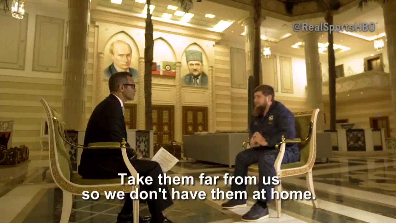 "If there are any gays in Chechnya, take them away to Canada": Ramzan Kadyrov