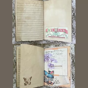 Handmade Vintage JUNK JOURNAL / MEMORY BOOK ❤️