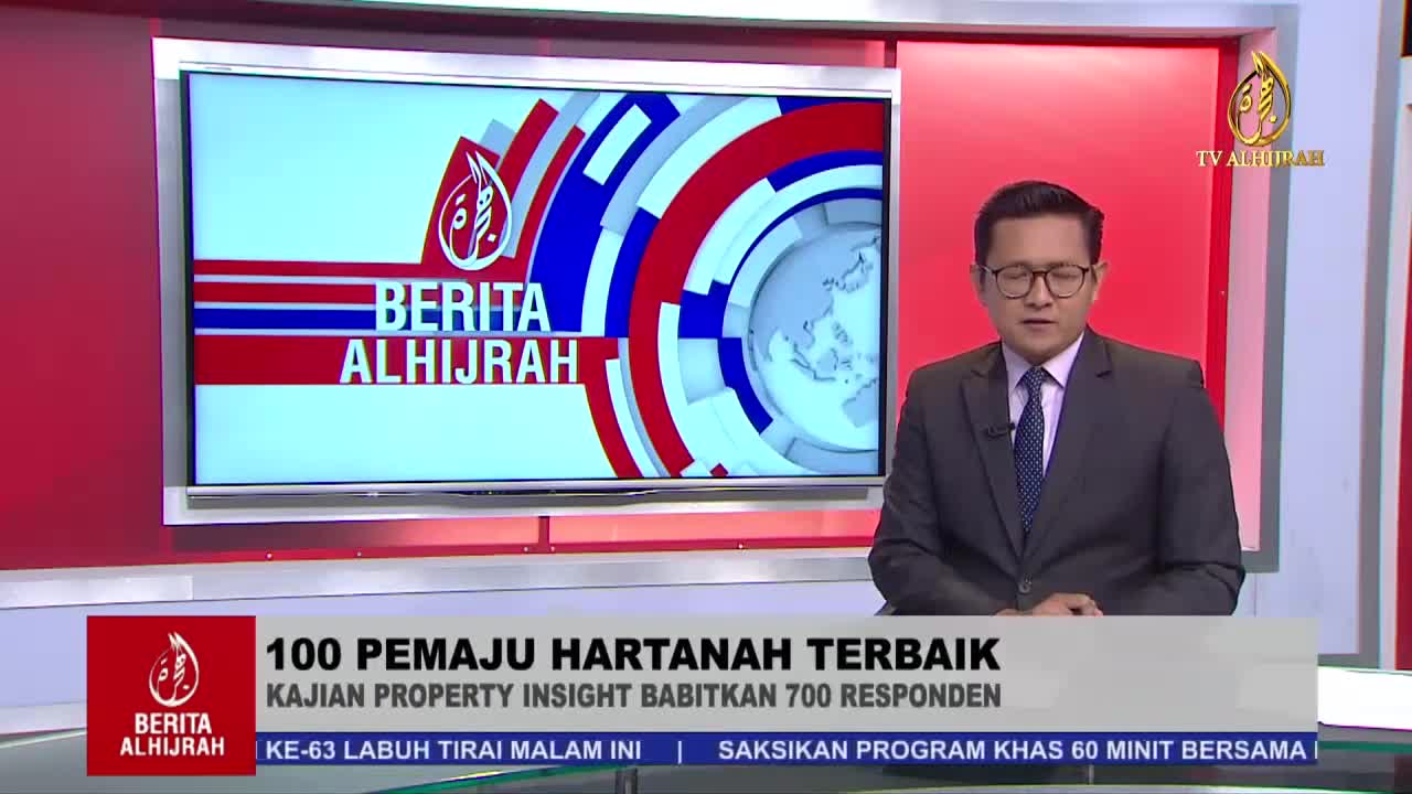 Berita AlHijrah : Malaysia’s Top 100 Property Developer Brand ranking launched.