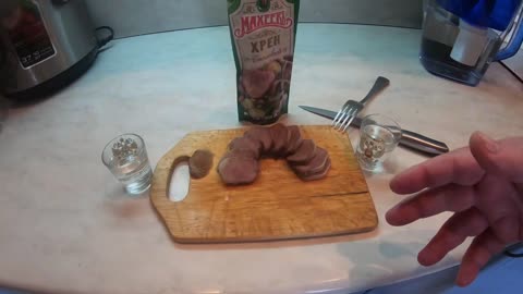 Языки с хреном/лучшая закуска под водочку для холостяка/Закуска в пятницу
