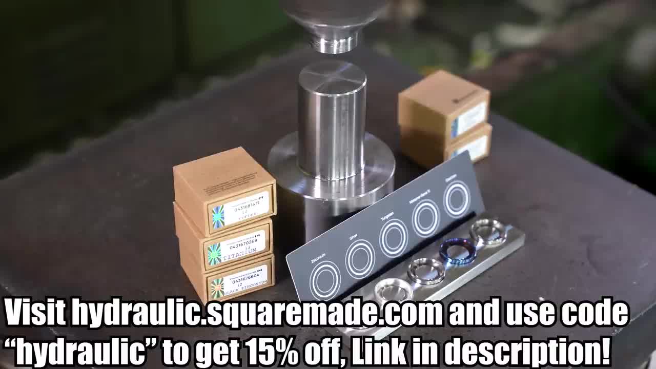 How Strong Is Tungsten Ring? Hydraulic Press Test!4