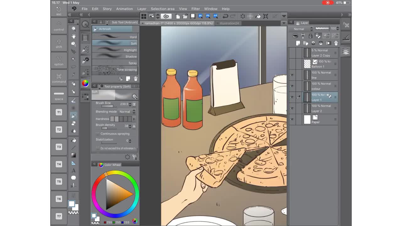 TIME LAPSE | WEBTOON PROCESS | Webtoon Ramadhan HI! HELLO!