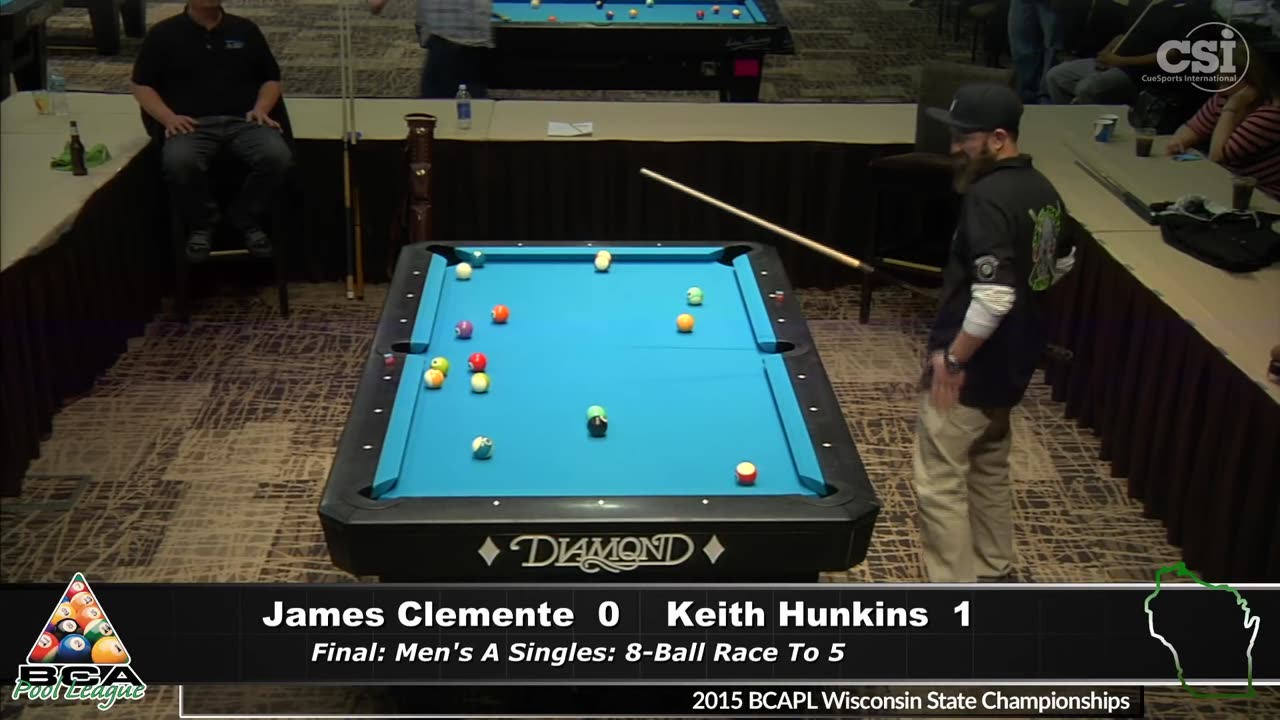 FINALS: Keith Hunkins vs James Clemente ▸ 2015 BCAPL Wisconsin State Championships