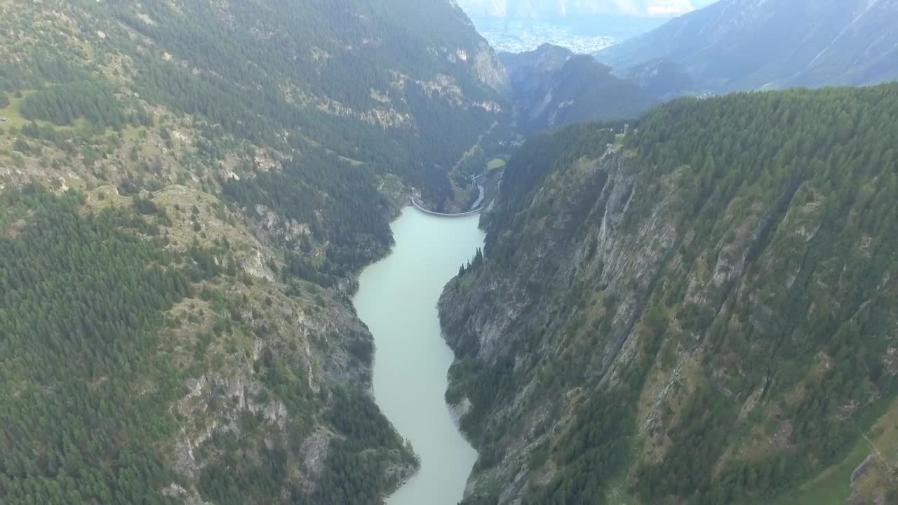 Swiss Landscape - Aletsch Glacier _ Drone View _ Belalp