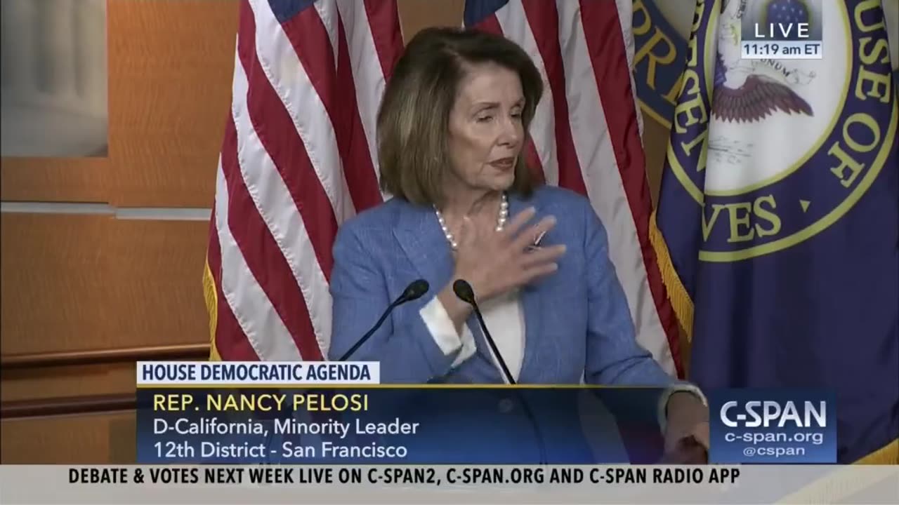 Here's Nancy Pelosi to explain how the "wrap-up smear" works