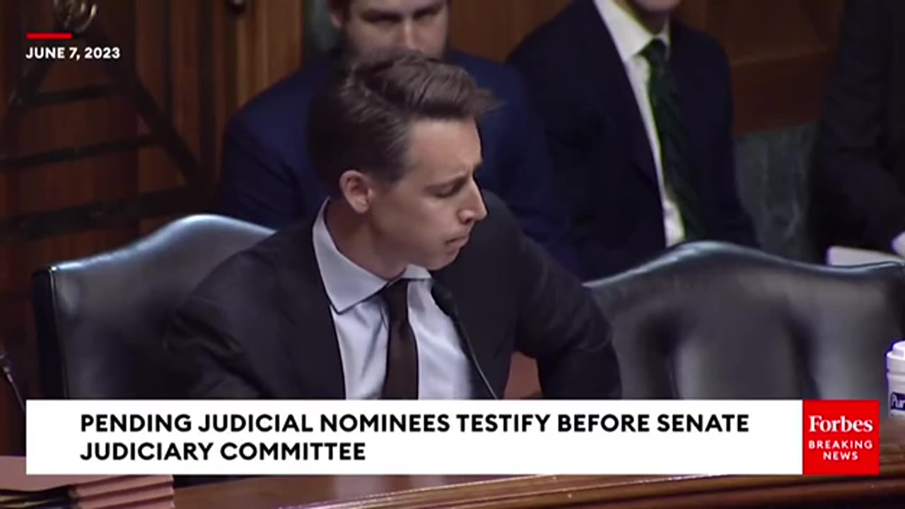 Sen. Josh Hawley Hammers Judge Nominee On Religious Discrimination