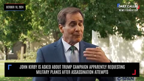 John Kirby Asked About Trump Campaign Apparently Requesting Military Planes