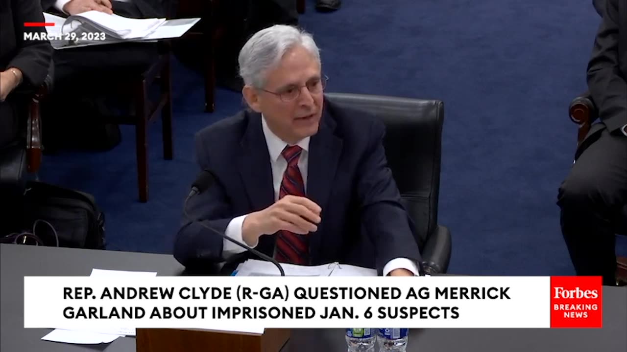 JUST IN- Merrick Garland Asked Point Blank About Jan. 6 Defendants Failure To Receive 'Speedy Trial'