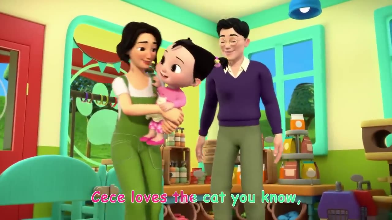 Cece Had a Little Cat _ CoComelon Nursery Rhymes & Kids Songs