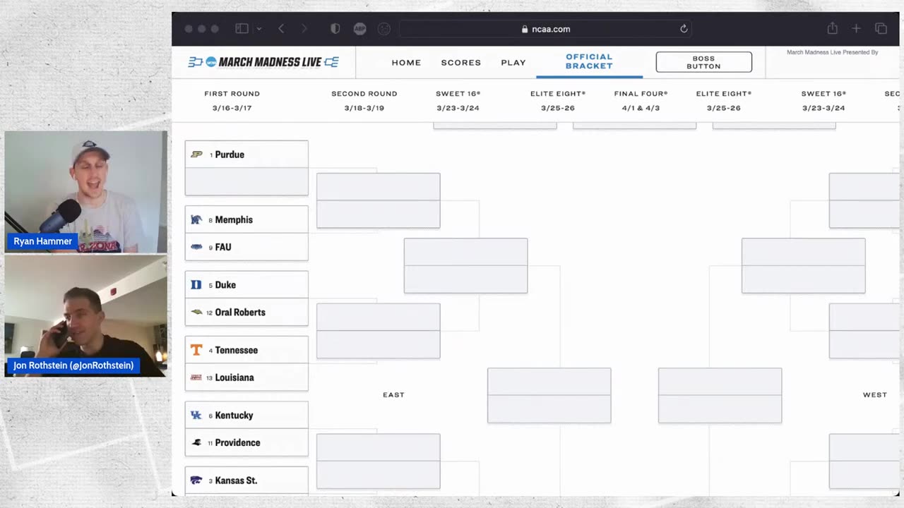 NCAA 2023 Men's Tournament Bracket Breakdown With Jon Rothstein