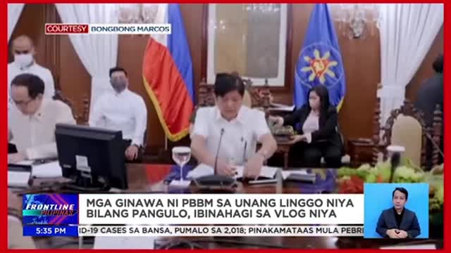 Mga ginawa ni PBBM sa unang linggo niya bilang pangulo, ibinahagisavlog niya