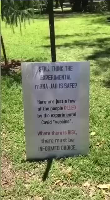 Memorial Park for the jabbed deceased in Brisbane