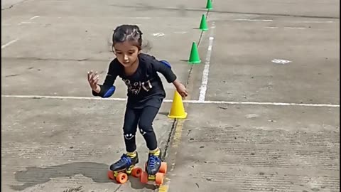 Cone Practice | Skating | Skating Girl | #rumble #rumble studio #Harshalidhankhola