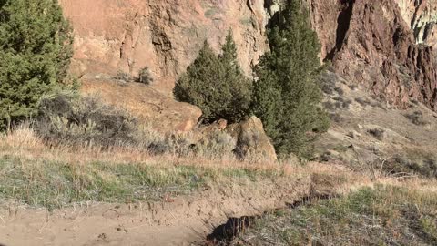 Approach to Canyon – Smith Rock State Park – Central Oregon – 4K