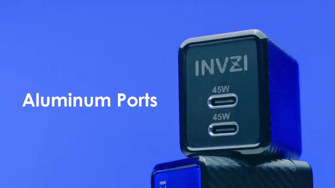 INVZI GaNHub: World's Smallest 45W Dual USB-C GaN Charger