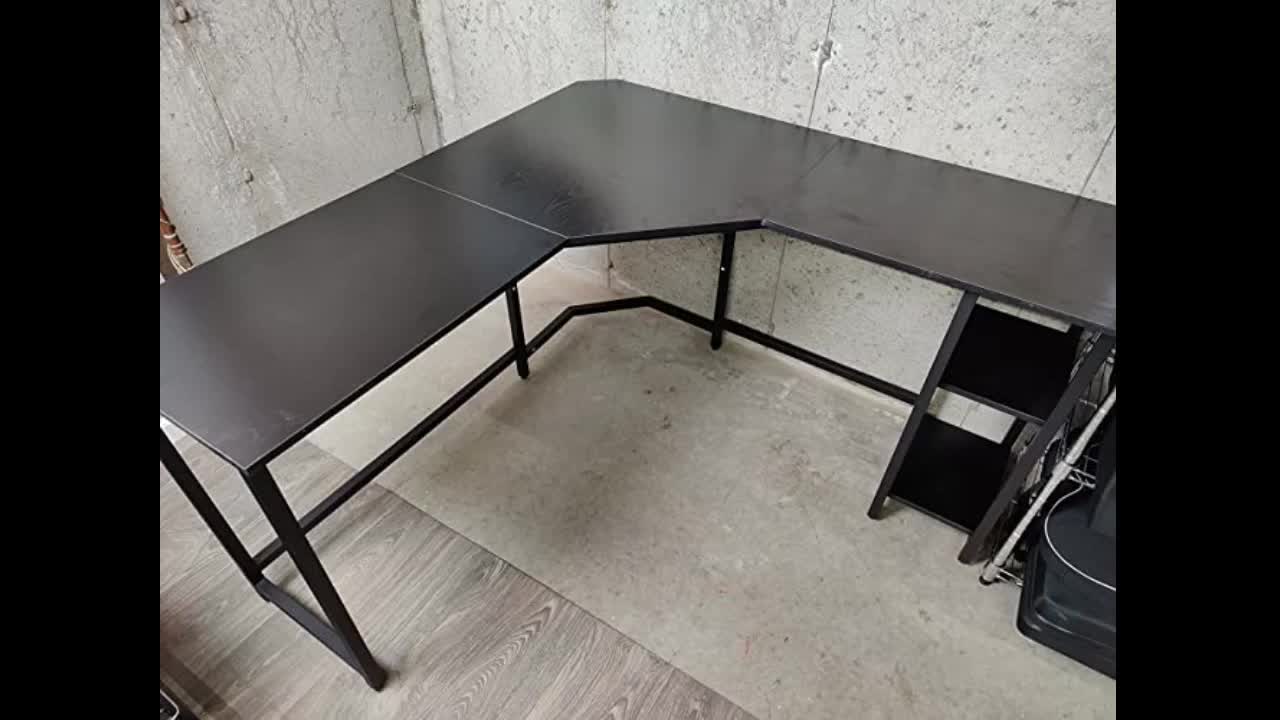 Review: L-Shaped Desk Computer Corner Desk - CRETHYDY Home Office Desks Workstation - Corner Ga...