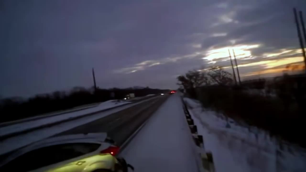Police release video of FedEx truck going over bridge