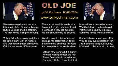 Old Joe-- a song by Bill Kochman.