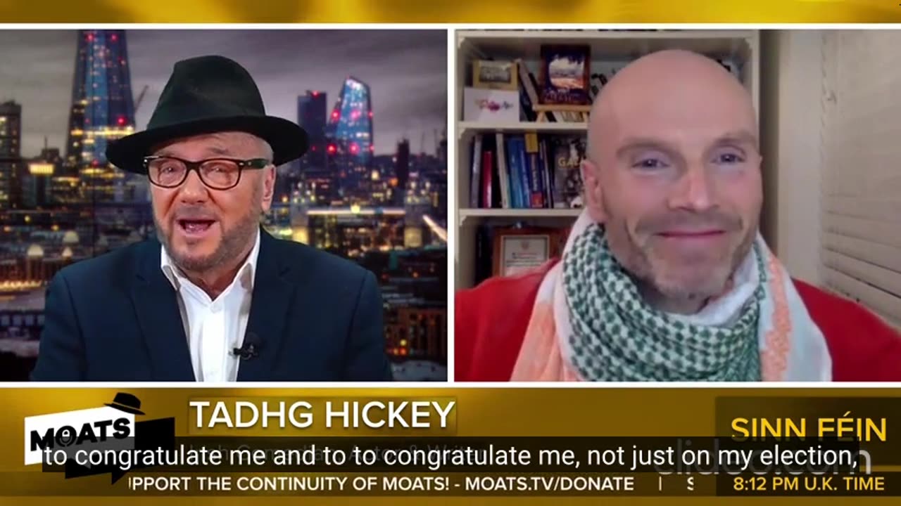 ‘If you’re anti-genocide you’re bad for business.’ Tadhg Hickey George Galloway SUBS