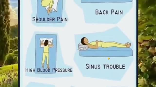 The right positions to sleep for these different health problems.