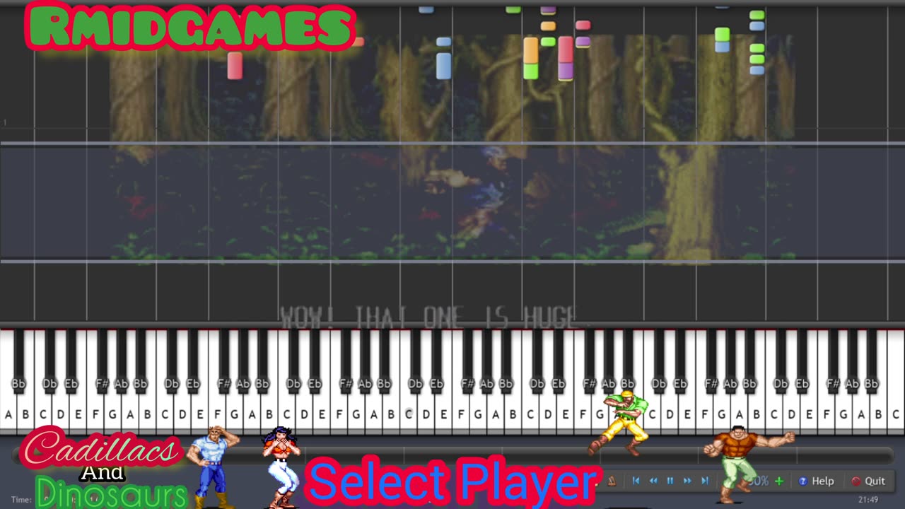 Cadillacs And Dinosaurs - Select Player Piano (Midi)