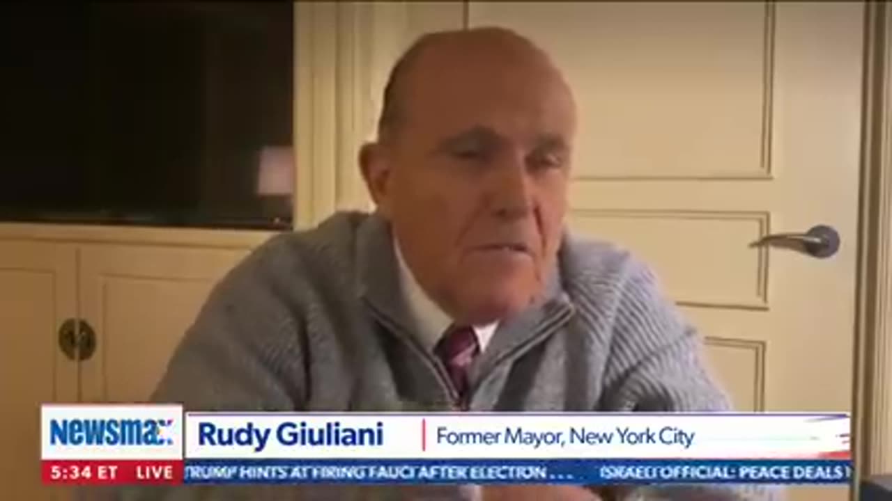 Rudy Giuliani pulls out Hunter Biden's laptop on-air m, 2021