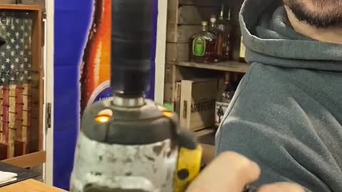 Pneumatic wrench gives this insect a spaceman's training lesson