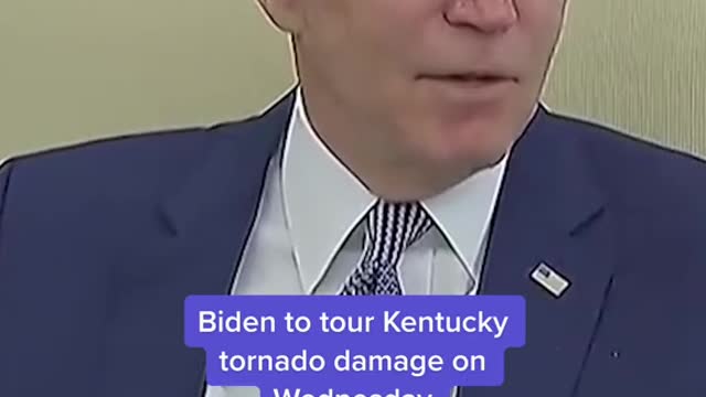 Biden to tour Kentucky tornado damage on Wednesday