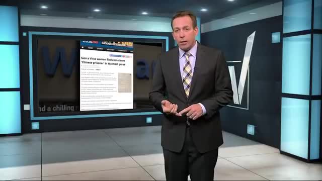 Verify Did a Chinese prisoner write letter found in Wal Mart purse