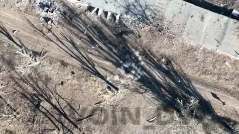 Ukrainian soldiers race to dodge grenades fired by Russian drones at Bakhmut