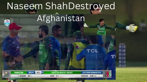 Naseem Shah Vs Afghanistan 2nd ODI 2023 Thrilling Last Over Highlights