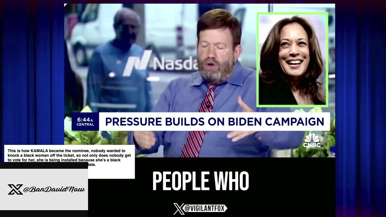 FRANK LUTZ SAYS KAMALA HARRIS IS ONLY THE NOMINEE BECAUSE SHE'S BLACK