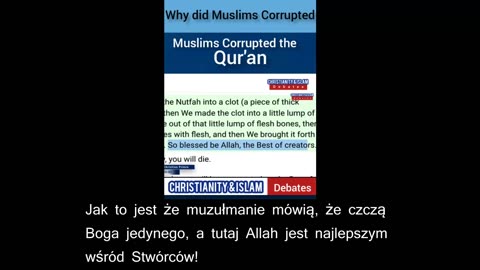 Allah jest najlepszy wśród stwórców XD