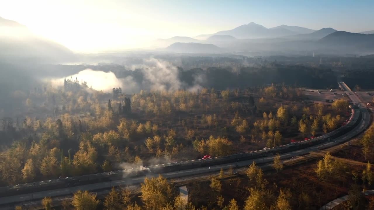 Outdoor aerial photography, recording the natural landscape of the American countryside