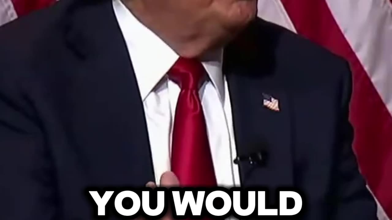 Pt 33 Former President Donald Trump participates in a question and answer session in Chicago