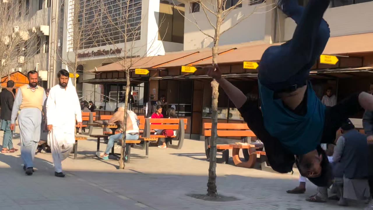 5 backflips on one leg in public 😱🔥