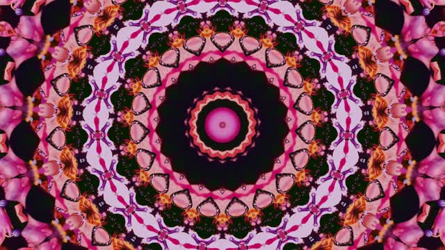 fast paced kaleidoscope images with beautiful colors