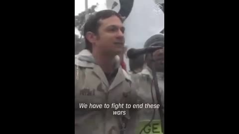Veteran speech about all wars and what really matters