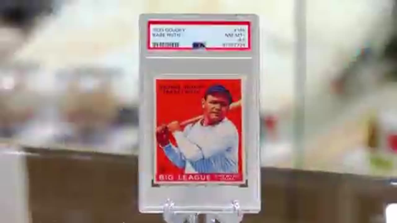 A scarce 1933 Babe Ruth baseball card might sell for as much as $3 million at auction.