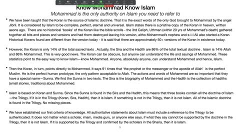 A Deeper Look - Foundational Texts of Islam