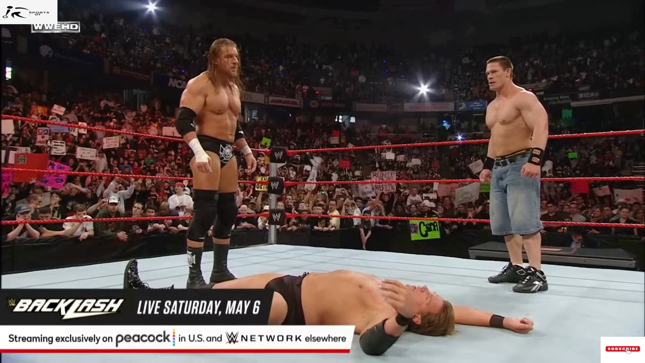 FULL MATCH — John Cena vs. Triple H & JBL – Handicap Match: Raw, April