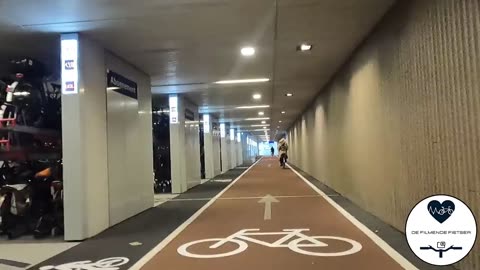 THE WORLD’S LARGEST BICYCLE PARKING ..STATIONSPLEIN IN UTRECHT THE NETHERLANDS