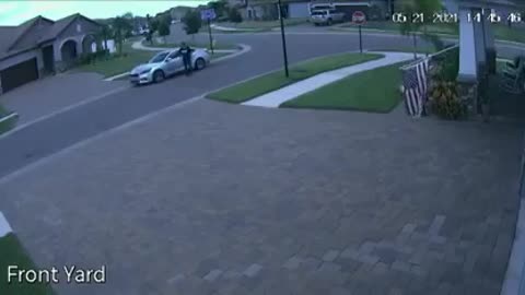 Guy Drives Back to Fix and Salute Fallen American Flag