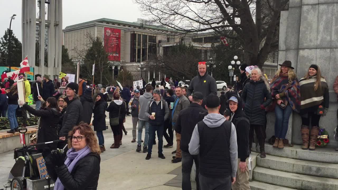 Trucker Convoy Support Protest - Victoria B.C.